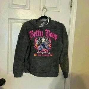 Betty Boop motorcycle club sweatshirt. Size small